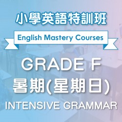 小學英語特訓班(暑期) Intensive Grammar (Grade F) 第一期 (星期日)  - 天后