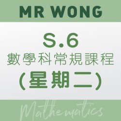 Mr. Wong S.6 數學科常規課程 (星期二) – 太子