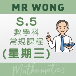 Mr. Wong S.5 數學科常規課程 (星期三) – 太子