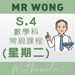 Mr. Wong S.4 數學科常規課程 (星期二) 第二期 – 太子